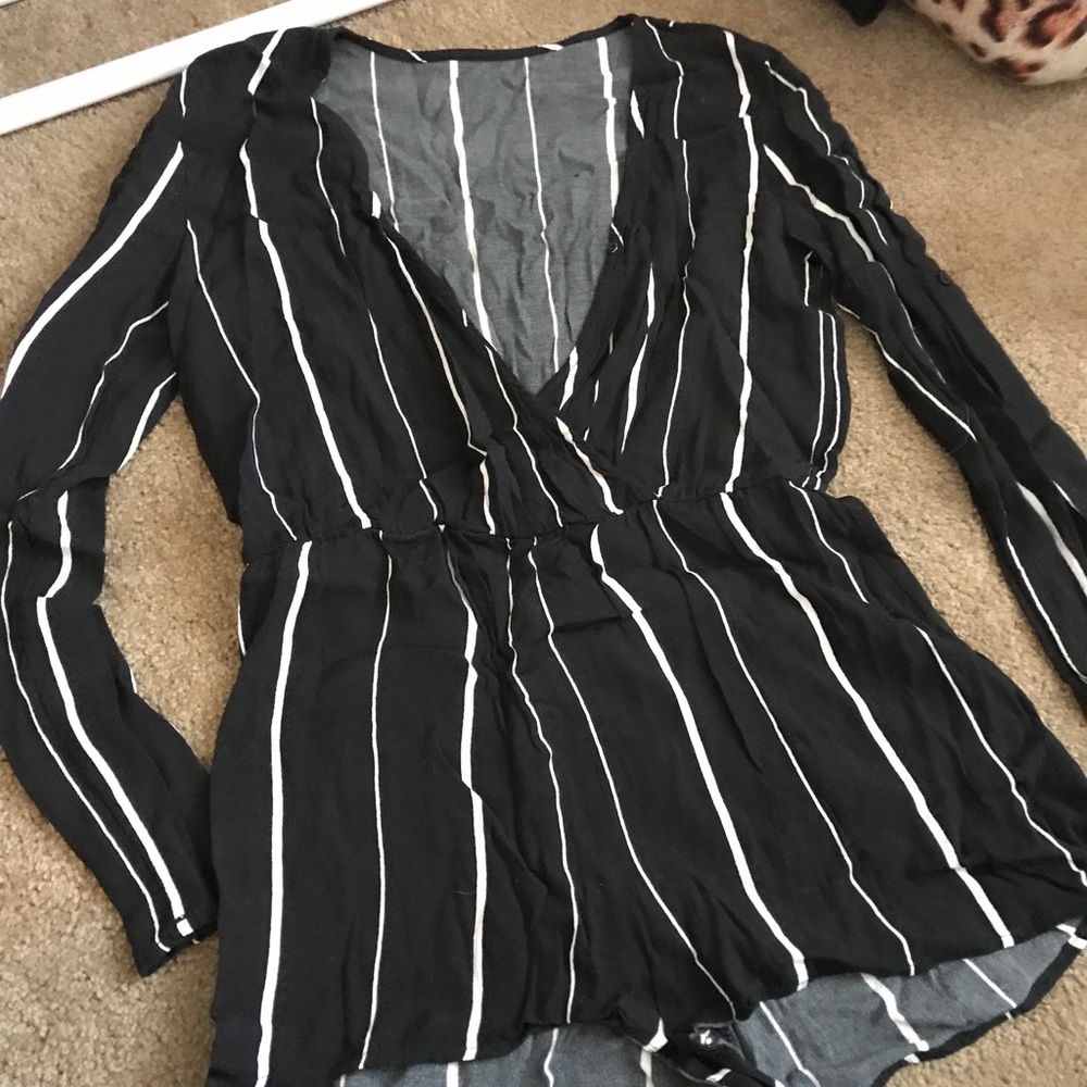 Striped romper